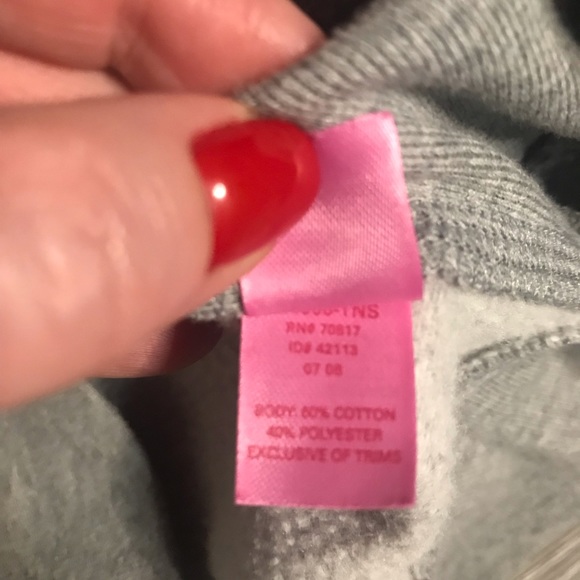 PINK VICTORIA SECRET University of Tennessee Grey White and Orange Hoodie - Picture 6 of 10